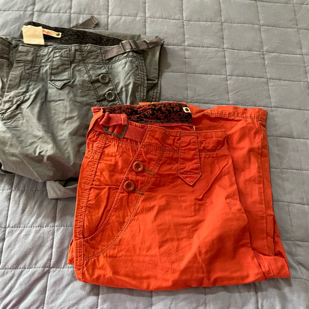 Anthropologie Hei Hei Utility Crop/ Pant Set